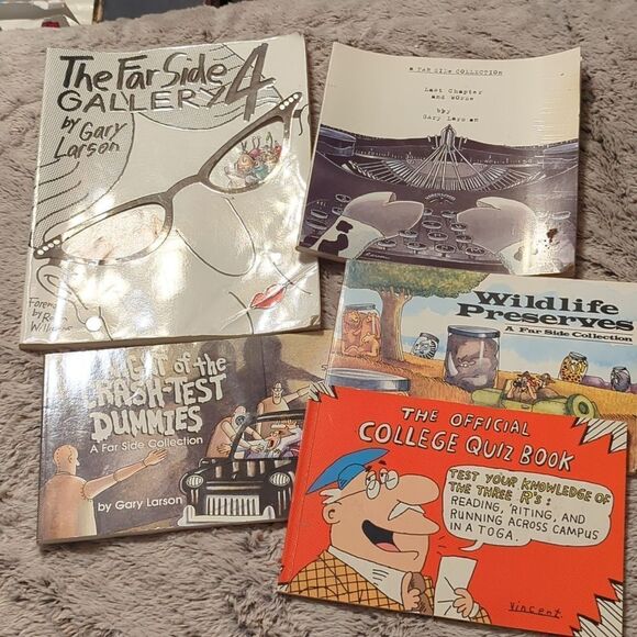The Far Side collection 4 books by Gary Larson foreword by Robin Williams - Picture 1 of 16